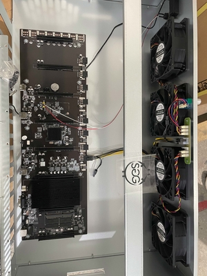 BTC ETH GPU Mining Rig Machine AMD A68 8 Gpu Mining Rig Frame SSD 128G