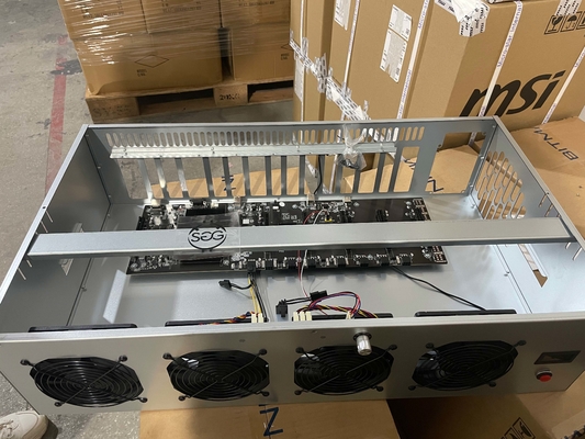 BTC ETH GPU Mining Rig Machine AMD A68 8 Gpu Mining Rig Frame SSD 128G