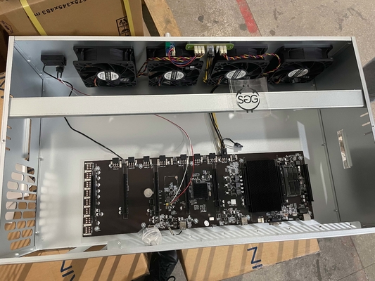 BTC ETH GPU Mining Rig Machine AMD A68 8 Gpu Mining Rig Frame SSD 128G