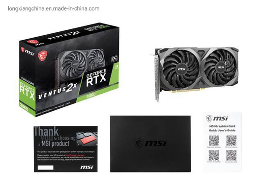 MSI Non Lhr Rtx 3060ti 8g Gddr6 Graphics Card 319x140x70MM